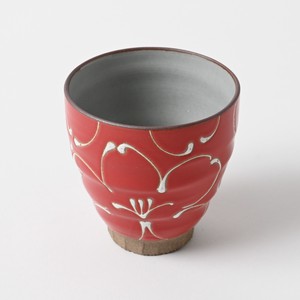 Hasami ware Japanese Teacup Red Made in Japan
