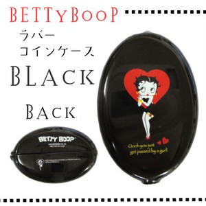 【ベティブープ】BETTYBOOP ラバーコインケース【ブラック】【キーチェーン付きコインケース】