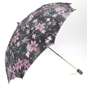 【日本製】【晴雨兼用】絹100％ジャガード ろうけつ染め　折りたたみ傘　2020新作