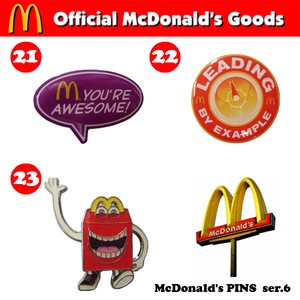 McDonald's PINS series 6【マクドナルド ピンズ】