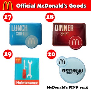 McDonald's PINS series 5【マクドナルド ピンズ】