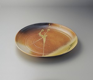 古信楽16.0丸皿【日本製　陶器】