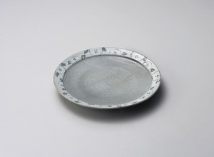唐津椿8.0丸皿【日本製　陶器】