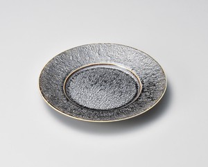 輝銀鉱白25cm丸皿【日本製　陶器】