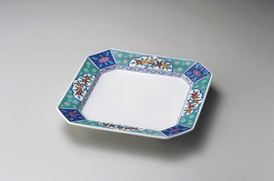 Main Plate Porcelain Hana Komon Made in Japan
