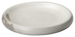灰釉粉引12.3台皿【日本製　信楽焼　陶器】