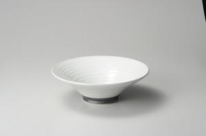 白うのふ 反高台10.0尺鉢【日本製　磁器】