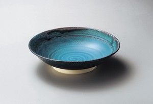青彩釉9.0鉢【日本製　陶器】