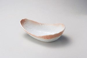 Main Dish Bowl Porcelain Pink L size Made in Japan