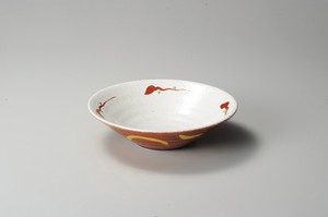 Main Dish Bowl Porcelain Ripple Made in Japan