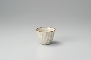 白均窯十草ロック碗【日本製　陶器】
