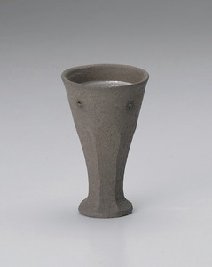黒土削きカップ（小）【日本製　陶器】