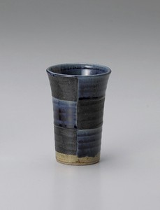 藍市松フリーカップ【日本製　陶器】