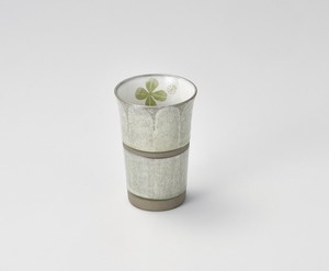 玻璃杯/杯子/保温杯 陶器 四叶草 日本制造