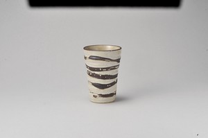 白ガラスビアカップ【日本製　陶器】