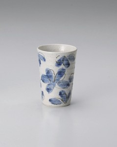 花園藍フリーカップ【日本製　陶器】