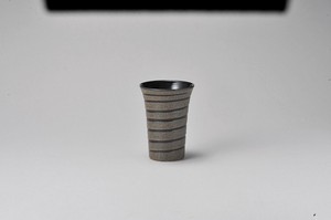 黒ウズ 反型フリーカップ【日本製　陶器】
