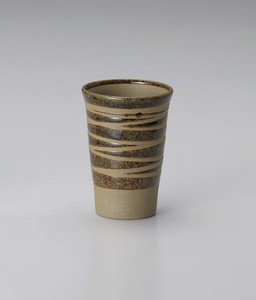 茶ラインフリーカップ【日本製　陶器】