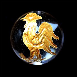 Gemstone Chinese Zodiac Bird Rooster