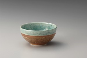 トルコ釉石目5.5深ボール【日本製　陶器】
