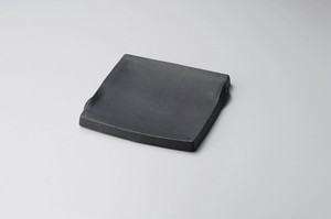 黒マットまな板角皿（大）【日本製　磁器】