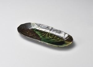 天の川楕円皿【日本製　陶器】