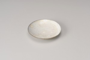 粉引丸7.0皿【日本製　陶器】