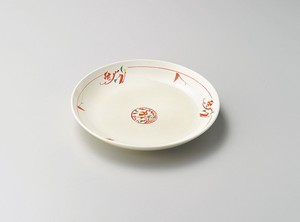 赤絵みのり7.0皿【日本製　強化磁器】