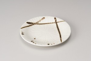 Main Plate Porcelain Horitokusa Made in Japan