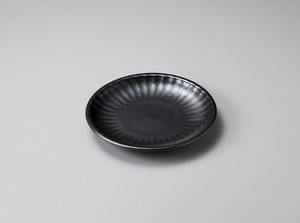 鉄結晶削ぎ6.0皿【日本製　磁器】