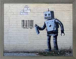 アートフレーム　バンクシー Banksy Robot