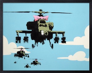 アートフレーム　バンクシー Banksy Helicopters