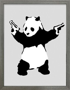 アートフレーム　バンクシー Banksy Panda with Guns