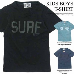 キッズ　NEV SURF　サーフプリントTシャツ(N28-06)