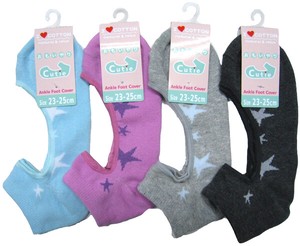 Ankle Socks Spring/Summer Socks Star Pattern Cotton Blend