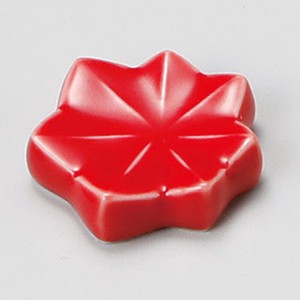 紅葉赤箸置(【日本製　美濃焼】