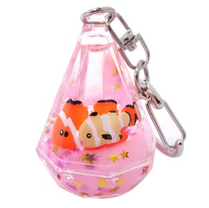 Key Ring Key Chain Pink Clownfish