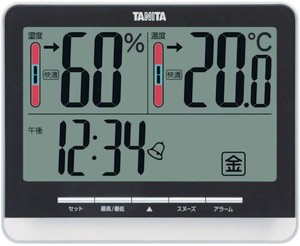 タニタ（TANITA）〈温湿度計〉デジタル温湿度計 TT-538（ブラック）