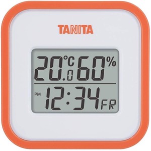 タニタ(TANITA) 〈温湿度計〉デジタル温湿度計 TT-558-OR(オレンジ)
