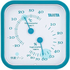 タニタ(TANITA) 〈温湿度計〉アナログ温湿度計 TT-557-BL(ブルー)