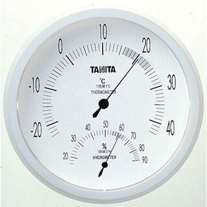 タニタ（TANITA）〈温湿度計〉アナログ温湿度計 TT-492（Nホワイト）