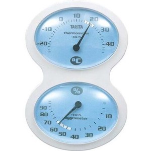 タニタ(TANITA) 〈温湿度計〉アナログ温湿度計 TT-509-BL(ブルー)