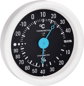 タニタ(TANITA) 〈温湿度計〉アナログ温湿度計 TT-515-BK(ブラック)