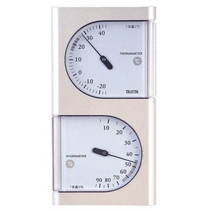 タニタ(TANITA) 〈温湿度計〉アナログ温湿度計 TT-518-PR(パールホワイト)