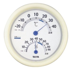 タニタ(TANITA) 〈温湿度計〉アナログ温湿度計 TT-513-WH(ホワイト)