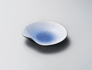 コバルト銀彩5.0皿【中国製　磁器】