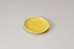 黄釉6.0多用皿【日本製　磁器】