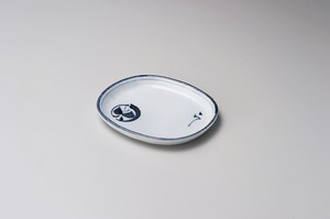 Small Plate Porcelain Koban Made in Japan