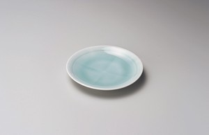 青白磁十字4.0皿【日本製　強化磁器】