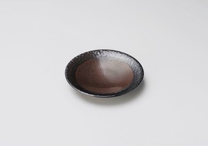 茶色ショコ5.0皿【日本製　磁器】